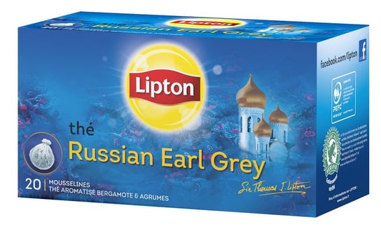 Herbata czarna aromatyzowana Lipton Russian Earl Grey, 40 g, 20 szt. Lipton