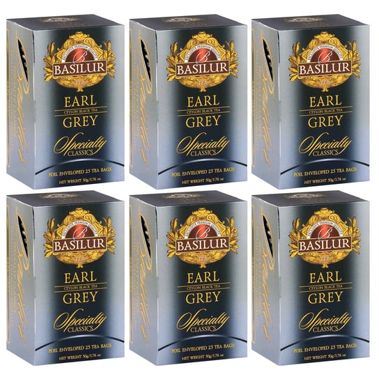 Herbata czarna Basilur Earl Grey 25 szt. x 6 Basilur