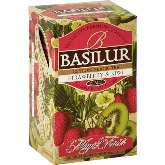 Herbata czarna Basilur z truskawką i kiwi 20 szt. Basilur