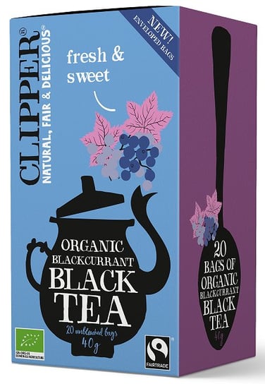 Herbata czarna Clipper z czarną porzeczką 20 szt. Clipper