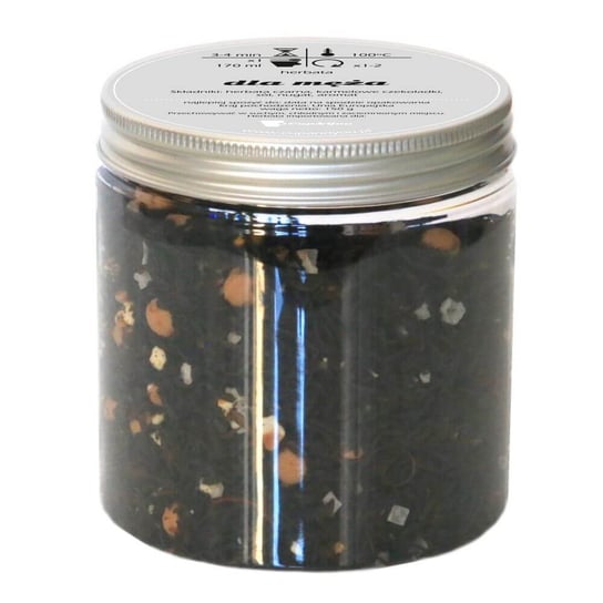 Herbata czarna DLA MĘŻA najlepsza liściasta sypana 150g karmelowe czekoladki nugat Cup&You