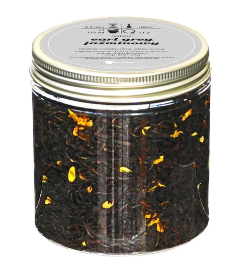 Herbata czarna EARL GREY JAŚMINOWY najlepsza liściasta sypana 120g jaśmin Cup&You