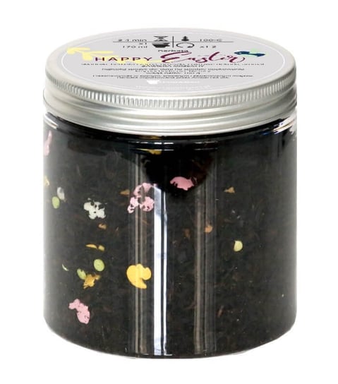 Herbata czarna HAPPY EASTER najlepsza liściasta sypana 100g orzeszki cukrowe dekorki Cup&You