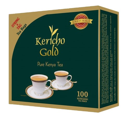 Herbata czarna KERICHO Pure Kenya Tea 100 saszetek Kericho Gold