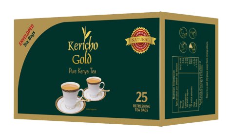 Herbata czarna KERICHO Pure Kenya Tea 25 saszetek Kericho Gold