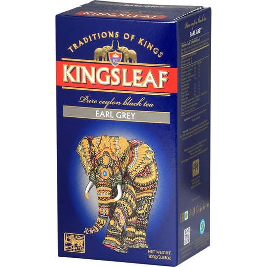 Herbata czarna Kingsleaf Earl Grey z bergamotką 100 g Kingsleaf