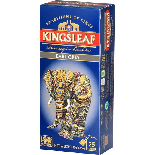 Herbata czarna Kingsleaf Earl Grey z bergamotką 25 szt. Kingsleaf