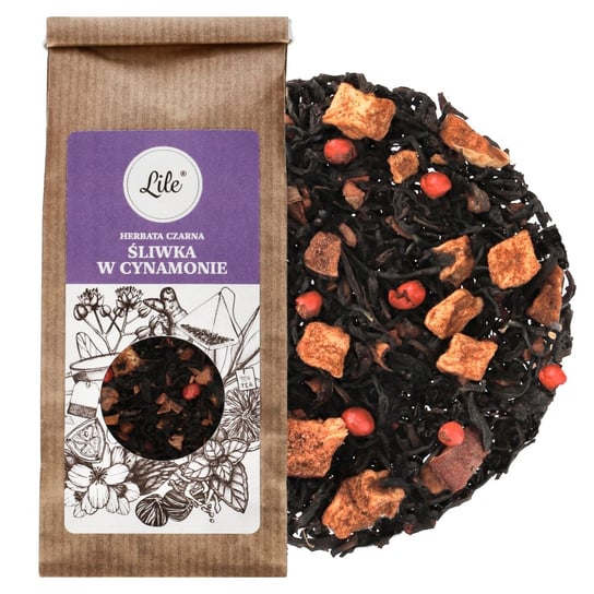 Herbata czarna Lile śliwka w cynamonie 100 g Pozostali producenci