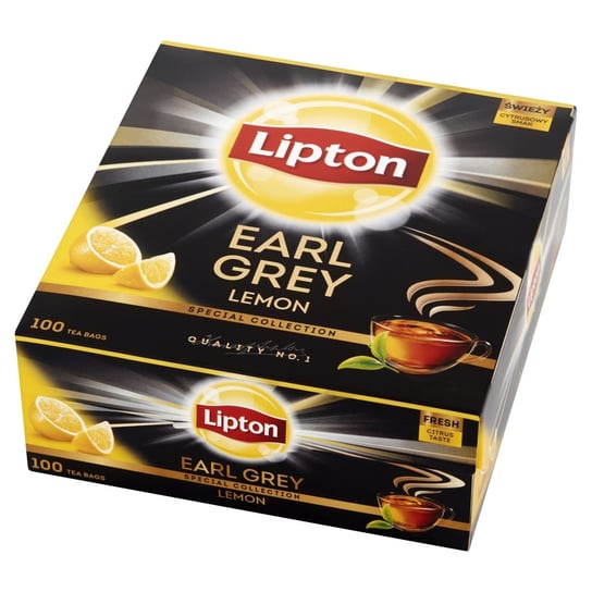 Herbata czarna Lipton Earl Grey Lemon, 200 g, 100 szt. Lipton