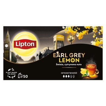 Herbata czarna Lipton Earl Grey z cytryną 50 szt. Lipton