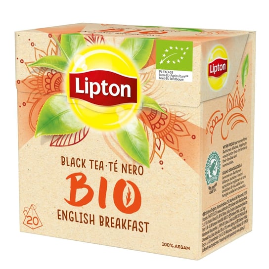 Herbata Czarna Lipton English Breakfast Bio Piramidki, 20 Szt ...