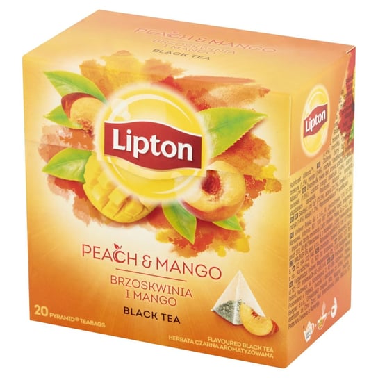 Herbata czarna Lipton z mango i brzoskwinią 20 szt. Lipton