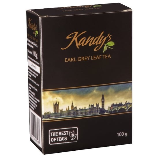 Herbata czarna, liściasta, aromatyzowana KANDYS Earl Grey Leaf Tea, 100 g Kandy's