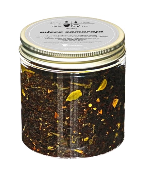 Herbata czarna MIECZ SAMURAJA najlepsza liściasta sypana 120g czarny pieprz kardamon imbir cynamon Cup&You