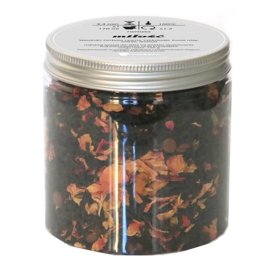 Herbata czarna MIŁOŚĆ najlepsza liściasta sypana 120g czekoladki kwiat róży wiśnie Cup&You