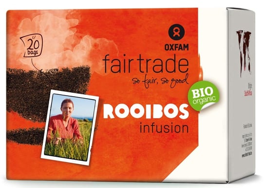 Herbata czarna Oxfam Fair Trade rooibos 20 szt. Oxfam Fair Trade