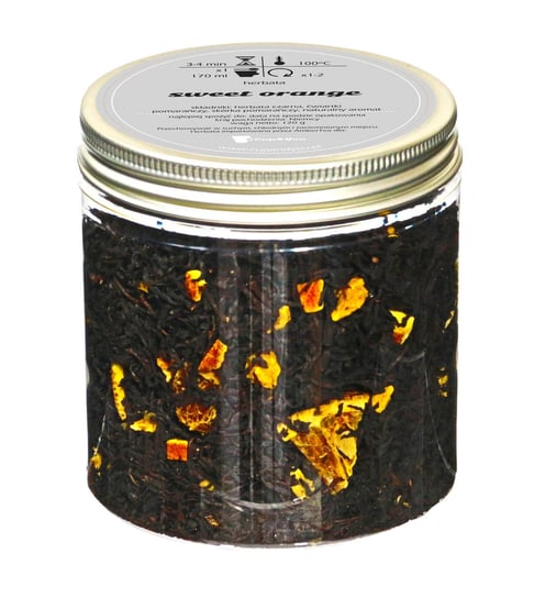 Herbata czarna SWEET ORANGE najlepsza liściasta sypana 120g skórka pomarańczy Cup&You