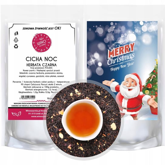 Herbata Czarna Świąteczna Cicha Noc - 50G Winoszarnia