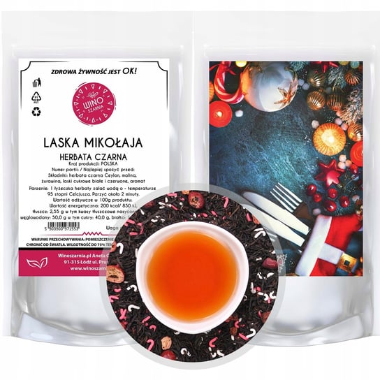 Herbata Czarna Świąteczna Laska Mikołaja - 50G Winoszarnia