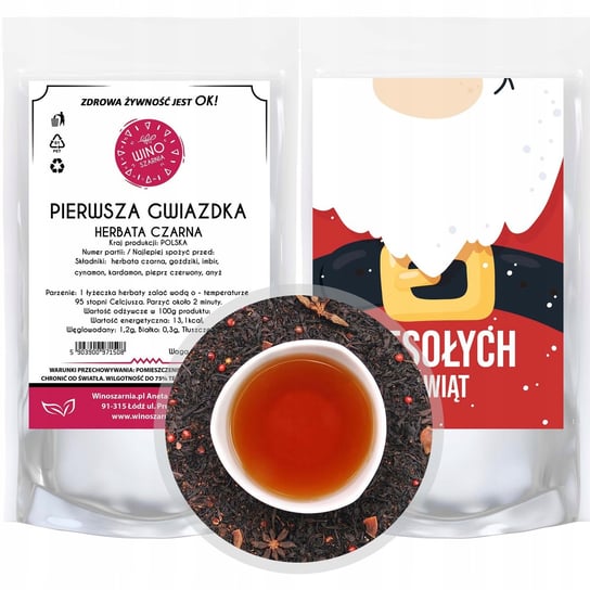 Herbata Czarna Świąteczna Pierwsza Gwiazdka - 50G Winoszarnia