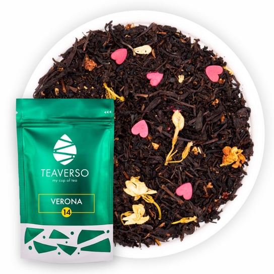 Herbata czarna Teaverso truskawkowa 100 g TEAVERSO