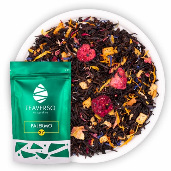 Herbata czarna Teaverso z maliną i różą 100 g TEAVERSO