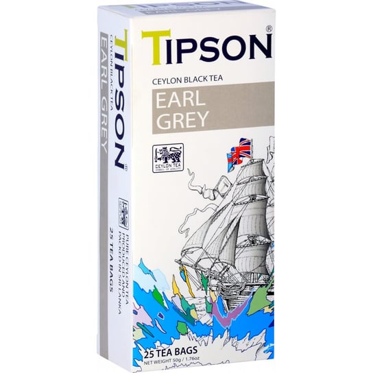 Herbata czarna Tipson Earl Grey 25 szt. Tipson