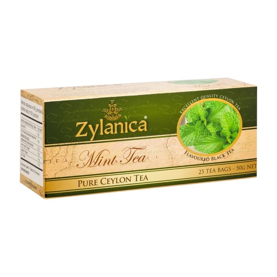Herbata Czarna Z Miętą Zylanica Ceylon Premium Mint Tea 25 Tor Zylanica