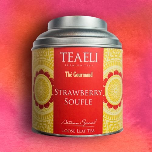 Herbata liściasta TEAELI Truskawkowy Suflet, 75 g TeaEli