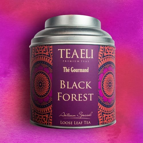 Herbata liściasta w puszce TEAELI Czarny las, 75 g TeaEli