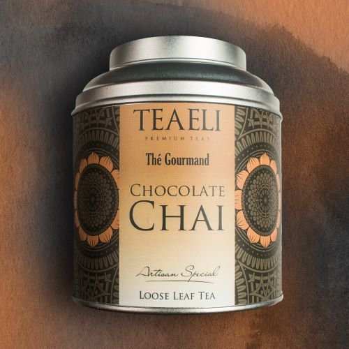 Herbata liściasta w puszce TEAELI Czekoladowy Chai, 75 g TeaEli