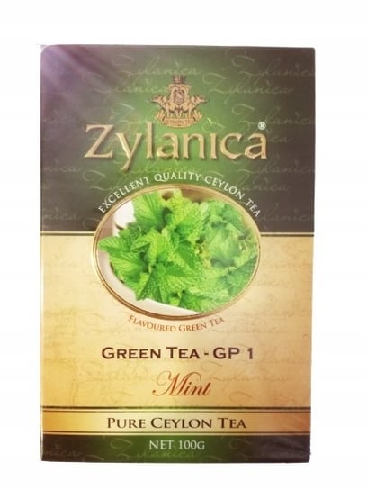Herbata Liściasta Zielona Mięta Zylanica Premium Green Tea Gp Mint 100 Gr Zylanica