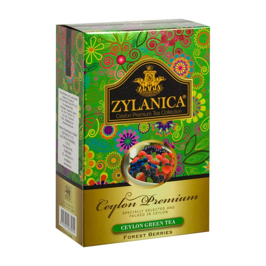 Herbata Liściasta Zielona Owoce Leśne Zylanica Premium Green Tea Gp Forrest Berries Pieces 100G Zylanica