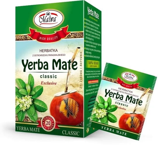 Herbata Malwa Yerba Mate Classic 20tb x 2g MALWA TEA