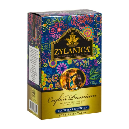 Herbata Mieszana Czarna Liściasta Zylanica Premium Black& Green Tea 1001 Fairy Tales 100 Gr Zylanica