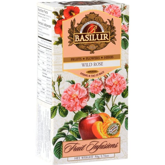 Herbata owocowa Basilur z dziką różą 25 szt. Basilur
