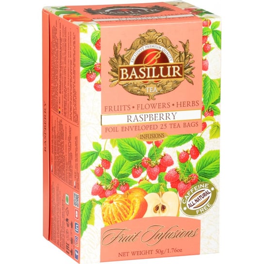 Herbata owocowa Basilur z hibiskusem i maliną 25 szt. Basilur