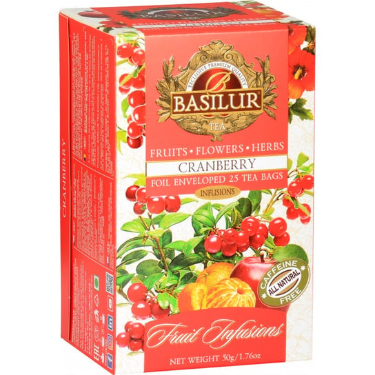Herbata owocowa Basilur z żurawiną i hibiskusem 25 szt. BASILUR TEA EXPORT PVT LTD
