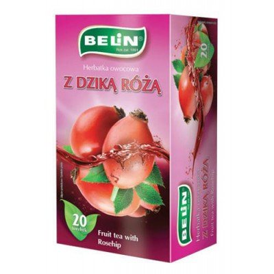 Herbata owocowa Belin z dziką różą 20 szt. BELIN