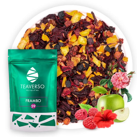 Herbata owocowa FRAMBO malinowa z rodzynkami 50 g TEAVERSO