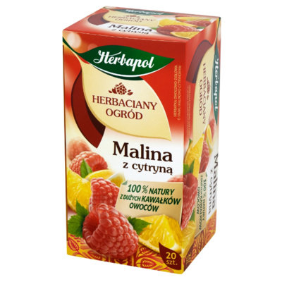 Herbata owocowa Herbapol z maliną i cytryną 20 szt. Herbapol