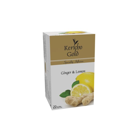 Herbata owocowa KERICHO Ginger & Lemon 20 saszetek Kericho Gold