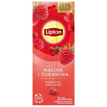Herbata owocowa Lipton malina z żurawiną 20 szt. Lipton