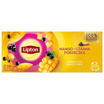 Herbata owocowa Lipton mango z czarną porzeczką 20 szt. Lipton