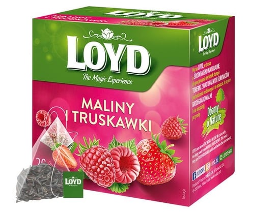 Herbata owocowa Loyd Tea z maliną i truskawką 20 szt. Loyd Tea