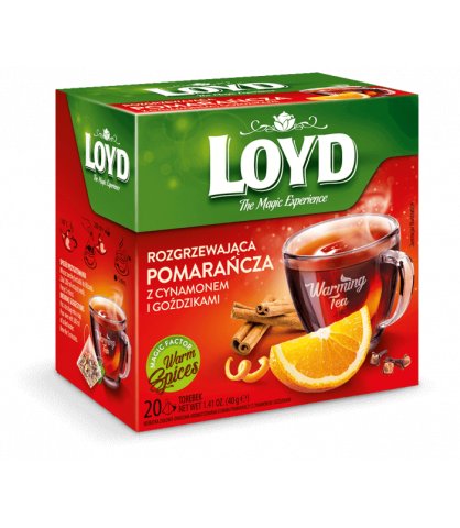 Herbata owocowa Loyd Tea z pomarańczą i cytryną 20 szt. Loyd Tea