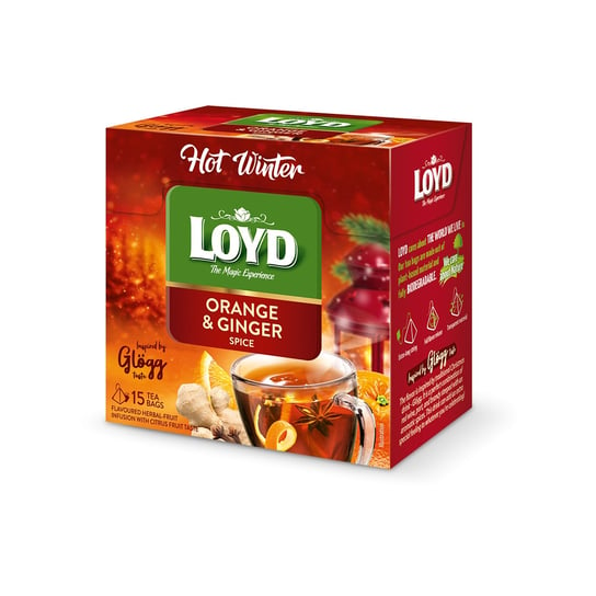 Herbata owocowa Loyd Tea z pomarańczą i imbirem 15 szt. LOYD