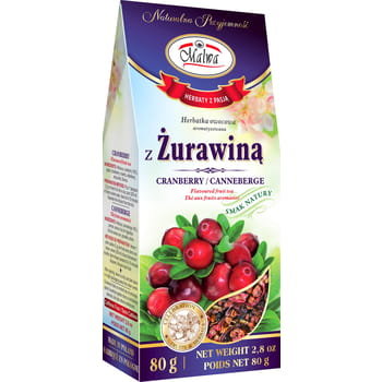 Herbata owocowa Malwa z żurawiną 80 g Malwa