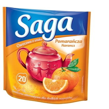 Herbata owocowa Saga z pomarańczą 20 szt. Saga