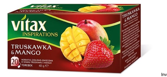 Herbata owocowa Vitax truskawka z mango 20 szt. Vitax